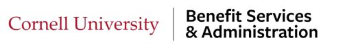 Cornell University | Benefit Services & Administration