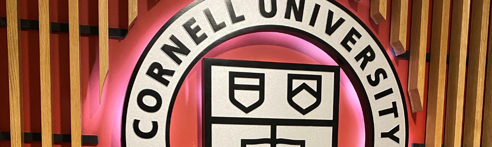 cornell university seal on wall in Willard Straight hall