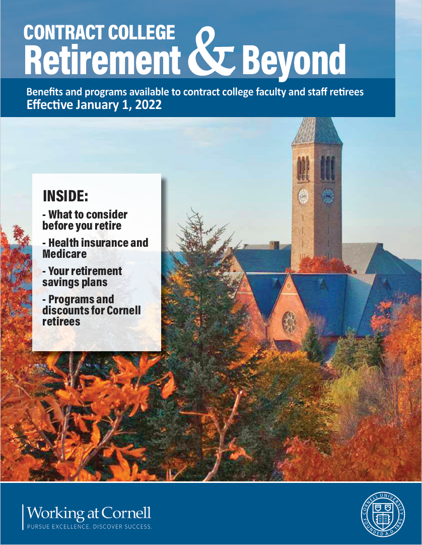 cover of contract college retirement & beyond booklet