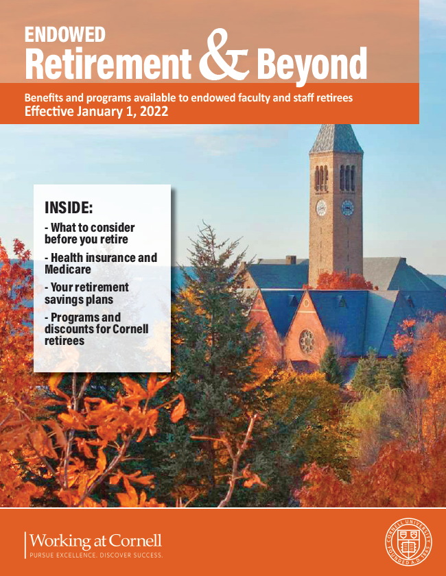 Cover of endowed retirement & beyond booklet