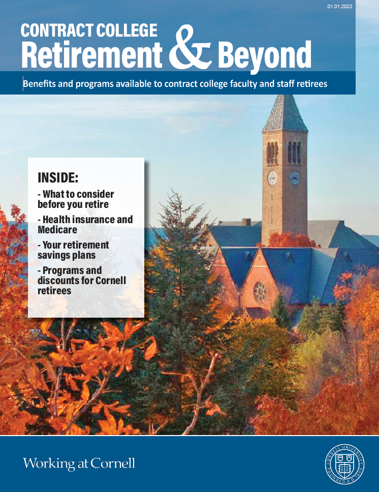 Cover of Contract College Retirement & Beyond booklet