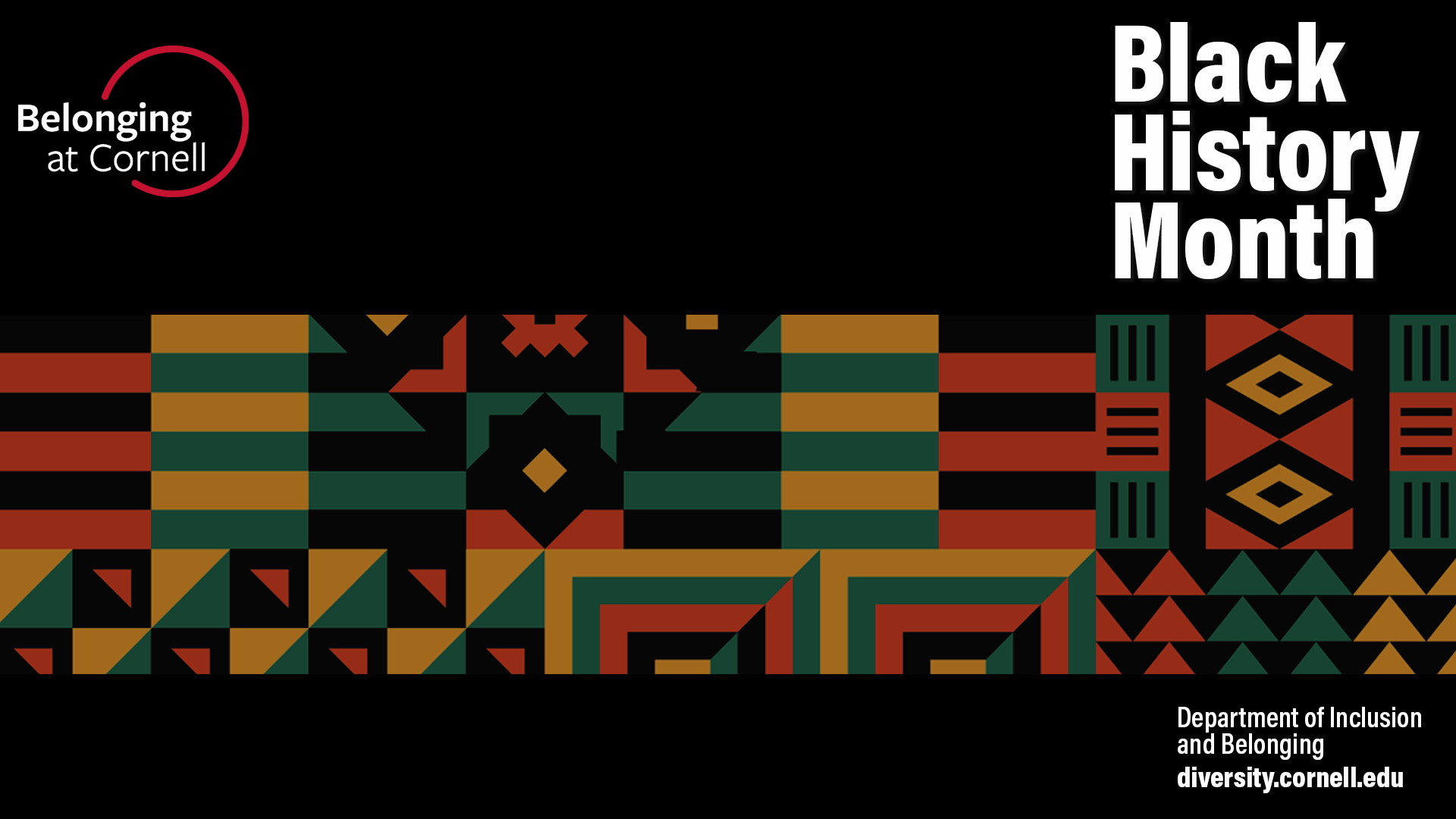 zoom background for black history month; kente cloth pattern