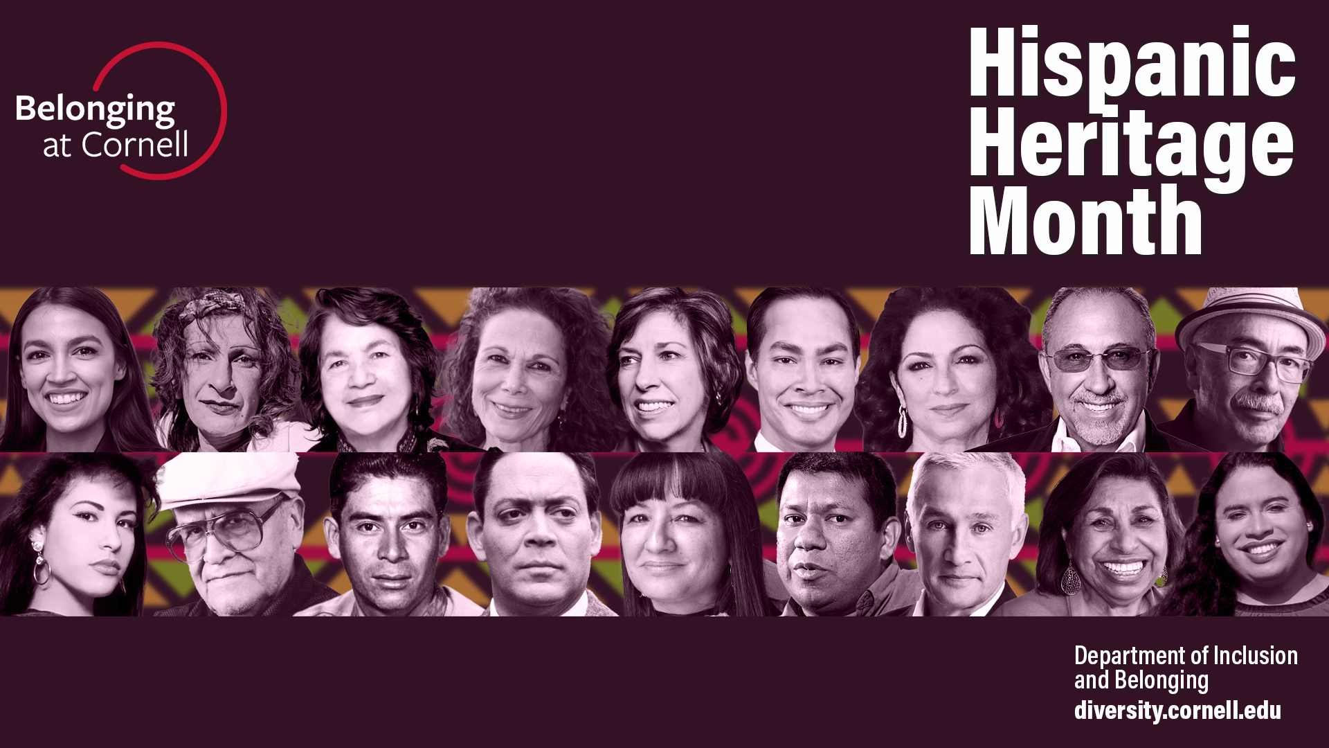 zoom background for hispanic heritage month featuring famous faces