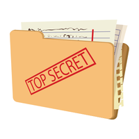 folder with "Top Secret" stamped
