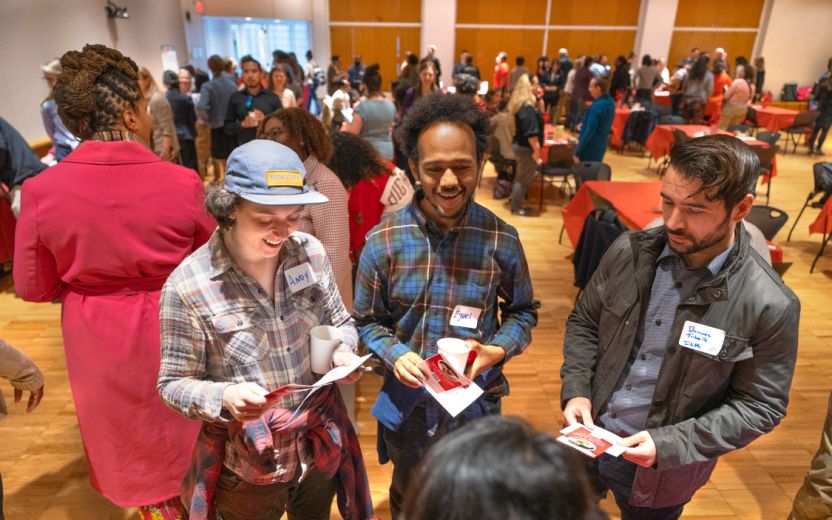 group of people at seminar