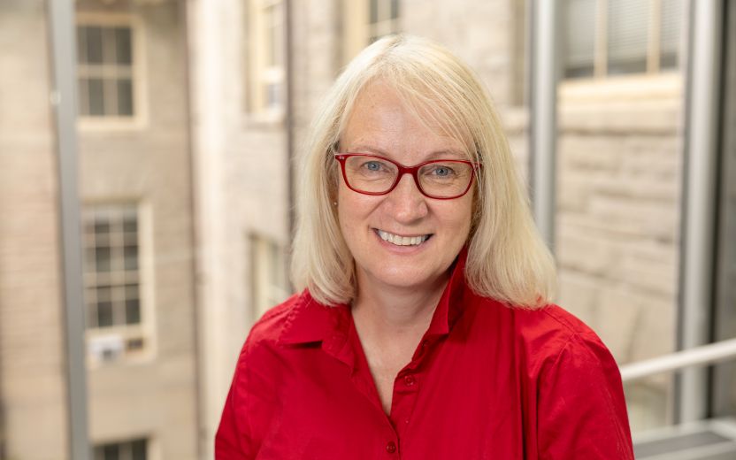 June Losurdo casual portrait on campus