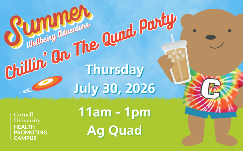 Summer Wellbeing Adventure Chillin' On The Quad Party, Thursday, July 30, 2026, 11am - 1pm