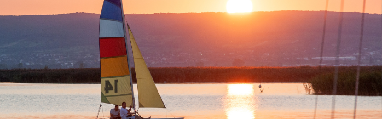 sailboat at sunset
